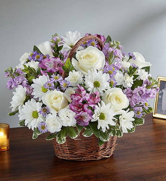 1-800-Flowers Peace Prayers & Blessings Lavender & White